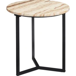 Kwantum Bijzettafel Corato Marmer Naturel - Ø 50cm ø 50 Cm