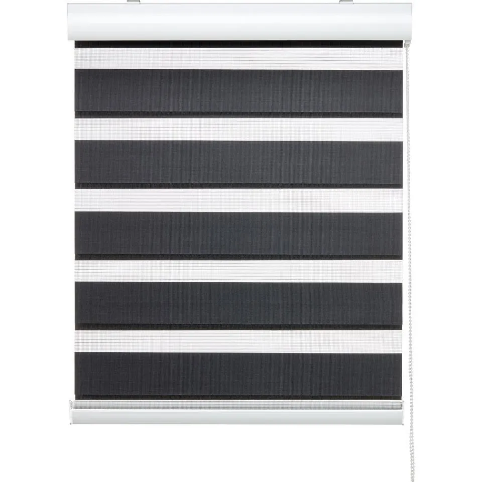 Kwantum Duo Rolgordijn Eva Antraciet 100x175 Cm