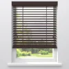 Kwantum Fenstr Houten Jaloezie Harm Bruin 50mm