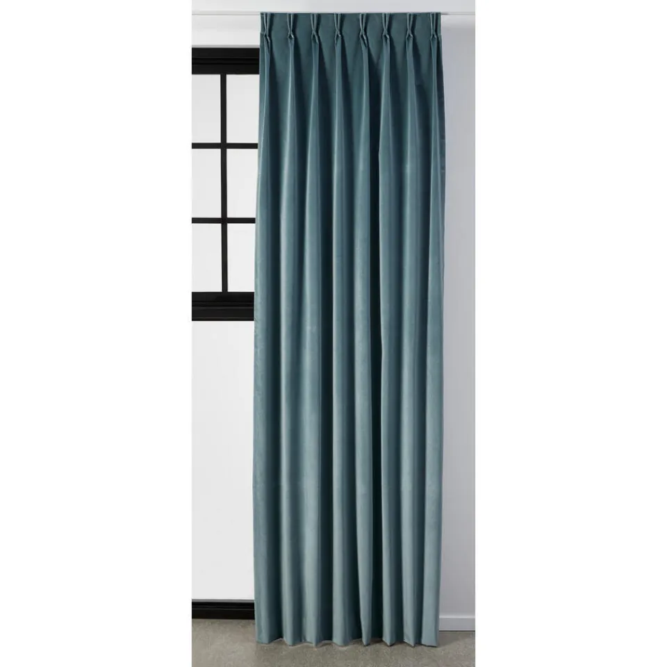 Kwantum Gordijn Velours Romeo blauw