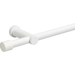 Kwantum Gordijnroede 200 Cm Wit Hout - Ø28mm