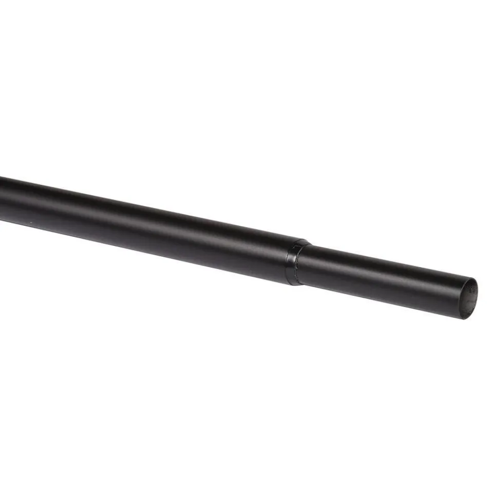 Kwantum Gordijnroede 170-300 Cm Zwart Metaal - Ø16-19mm