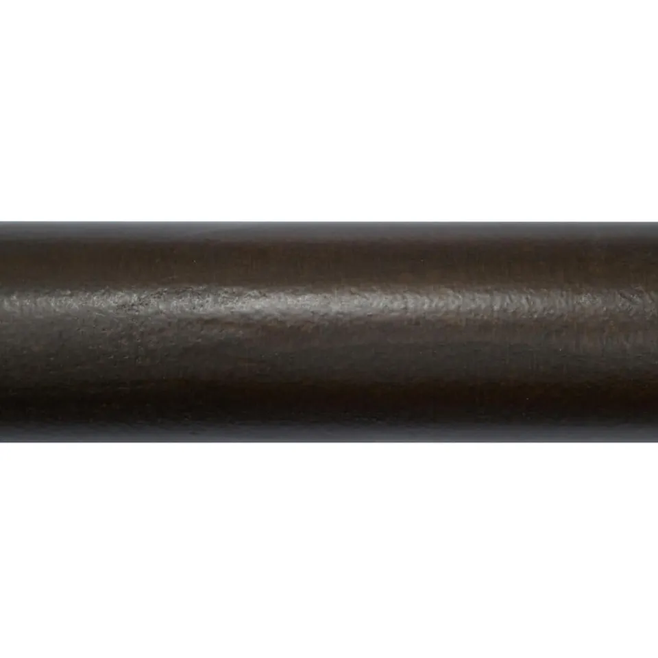 Kwantum Gordijnroede 200cm Walnoot Bruin Hout Ø28mm