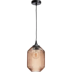 Kwantum Hanglamp Pane Licht Bruin