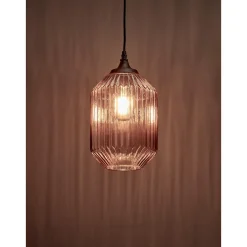Kwantum Hanglamp Pane Licht Bruin