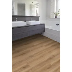 Kwantum 2in1 Klik PVC Jiggs Eiken Met Geïntegreerde Ondervloer