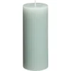 Kwantum Kaars Rustiek Ribbel Mint 15 Cm