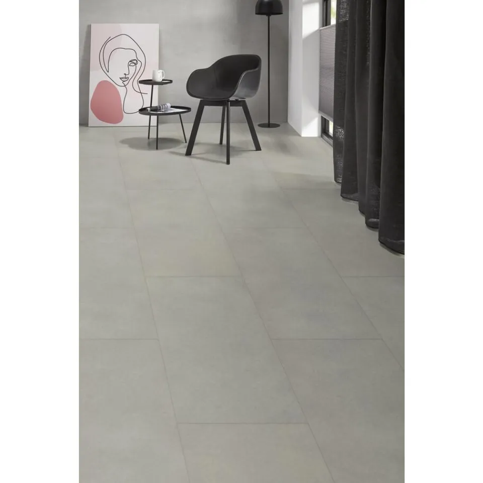 Kwantum Klik PVC Keystone Grijs Tegel XL Plank