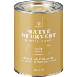 Kwantum Muurverf Mat Mosterd 1 L