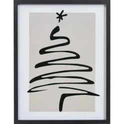 Kwantum Poster Kerst Wit/Zwart