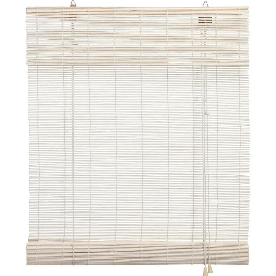 Kwantum Rolgordijn Bamboe Wit 100x220 Cm