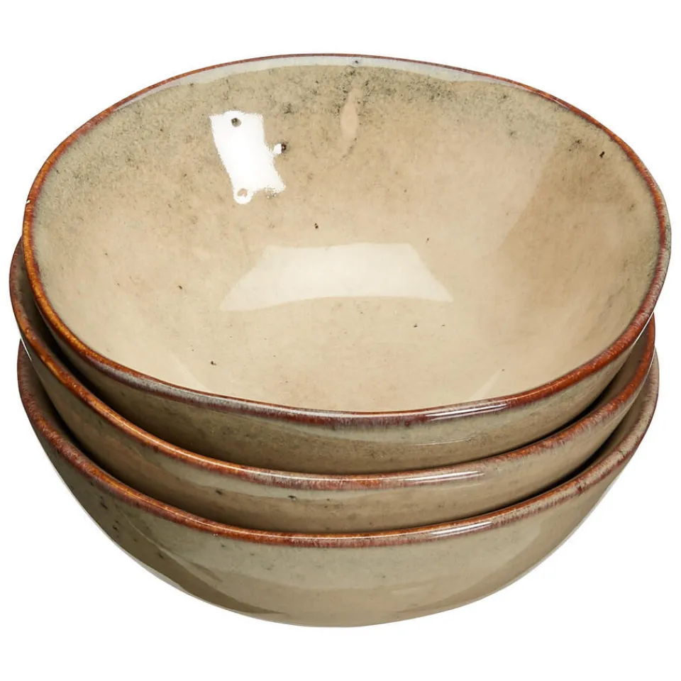 Kwantum Schaal Glaze Beige - D9 Cm S/3