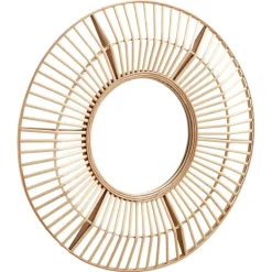 Kwantum Spiegel Rattan Bruin