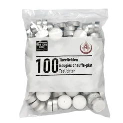 Kwantum Theelichten 100 Stuks Wit