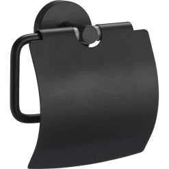 Kwantum Toiletrolhouder Metaal Zwart 14,5x7x14,5 Cm