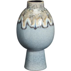 Kwantum Vaas Niort Blauw 38x22 Cm