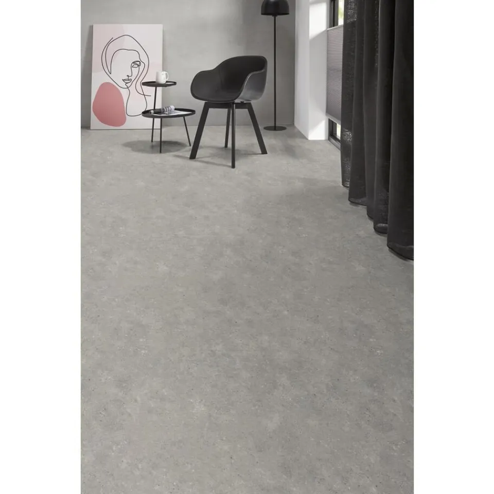 Kwantum Vinyl Sutton Grijs Betonlook