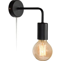 Kwantum Wandlamp Balor Zwart