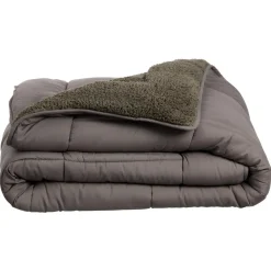 Kwantum Winterdekbed Teddy Antraciet 200x140 Cm